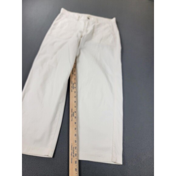 Levis Utility Pants Womens 29 White Straight Leg High Rise Stretch Casual - Picture 2 of 16
